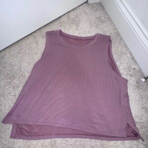 Lululemon sleeveless mauve tank